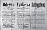 Odezwa Komisji Alianckiej dla spraw Księstwa Cieszyńskiego z 14 II 1919